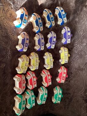Vintage Volkswagen camper party lights.